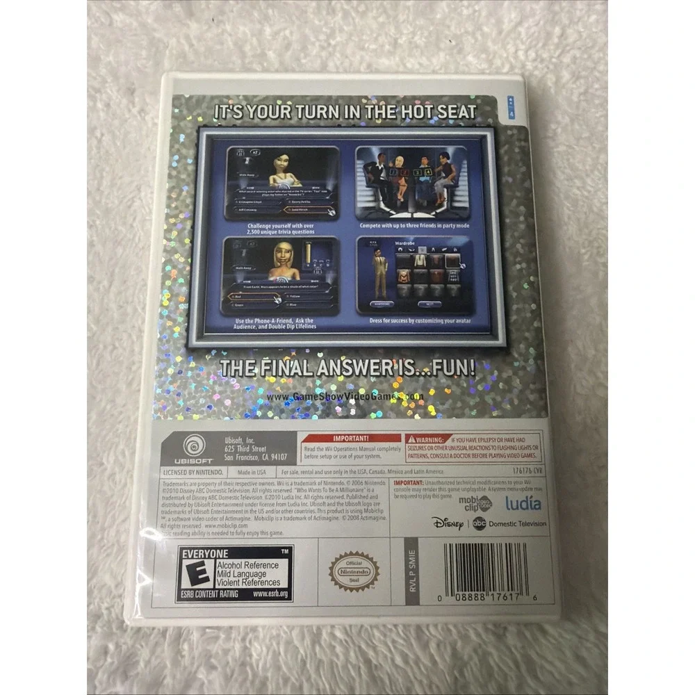 Who Wants to Be a Millionaire for Nintendo Wii Video Game Complete CIB Regis